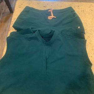 Figs Scrub set Caribbean Blue